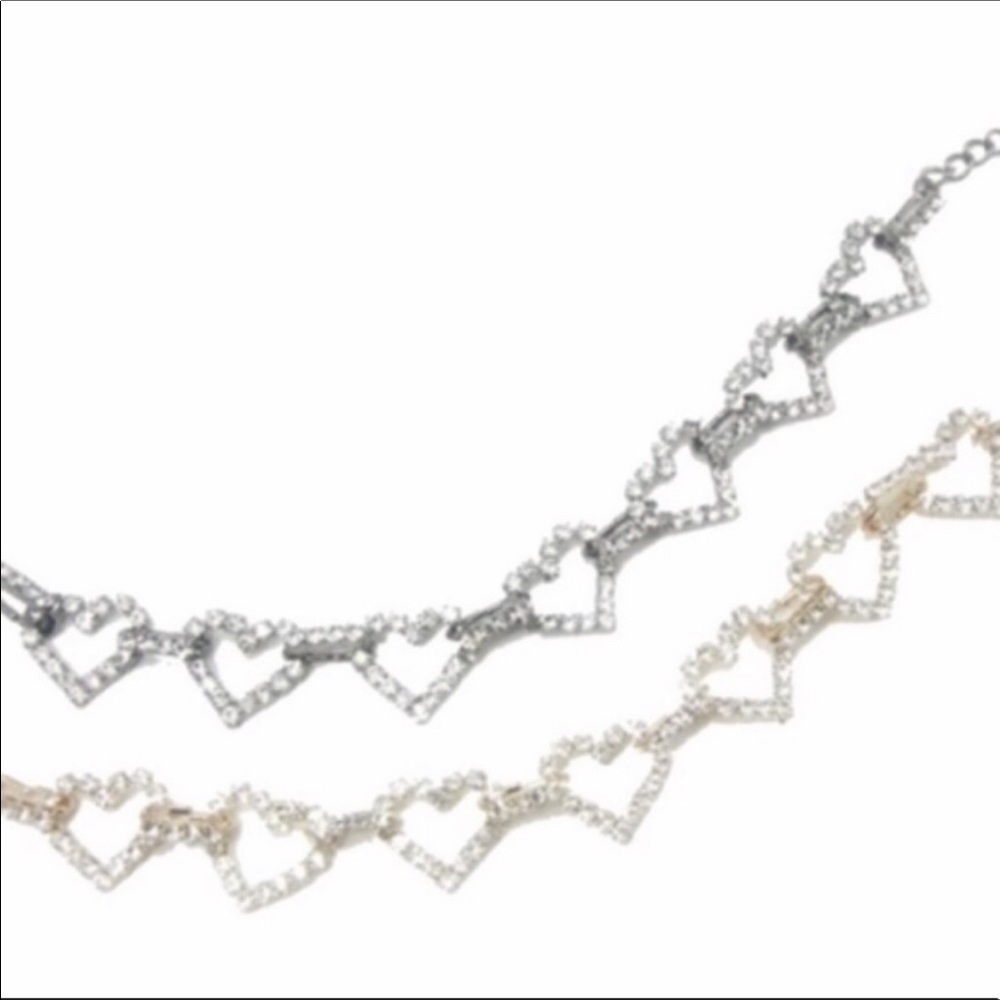 T&J Designs Silver Link Heart Bracelet - Picture 2 of 5